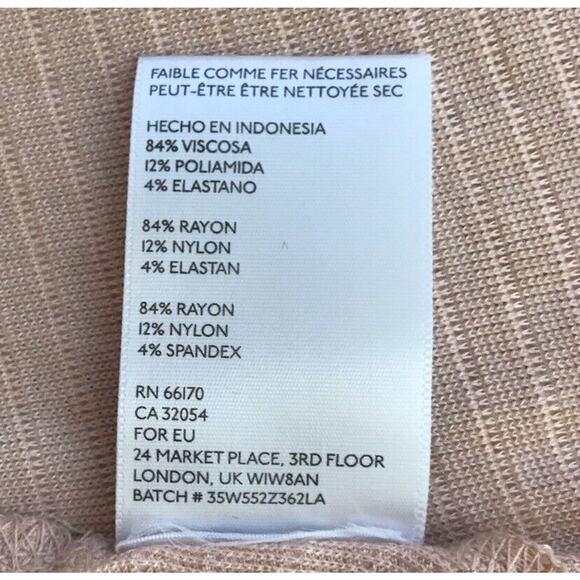 Silence and Noise Blush Pink Cutout Back Knit Dress Women's Size S - Picture 9 of 9